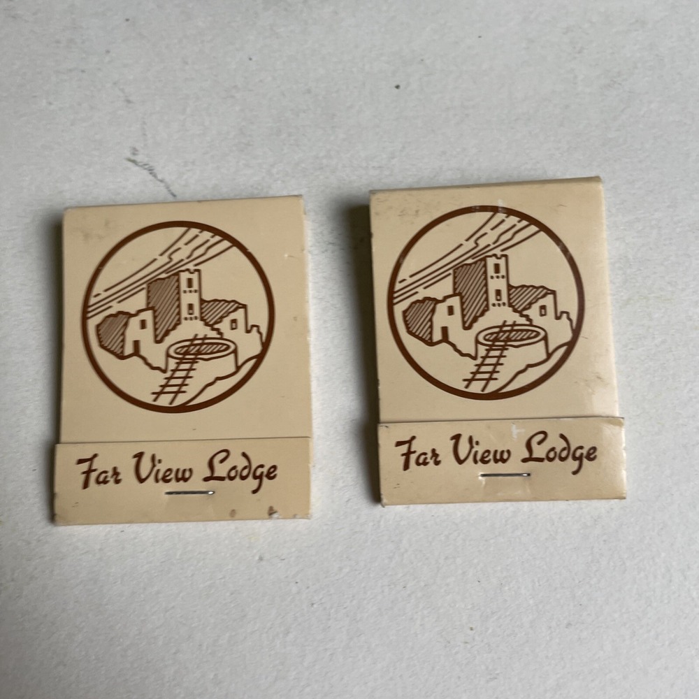 Vintage Colorado Matchbook‎ Far View Lodge Mesa Verde National Park Lot of 2